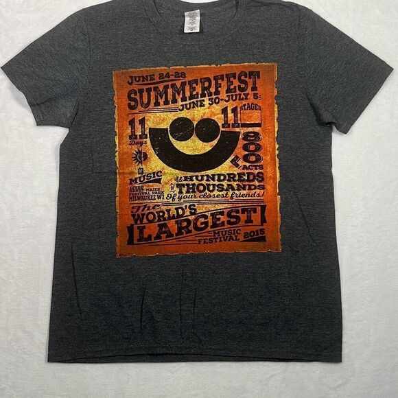 Summer fest 2015 Music festival concert band release T-shirt NWOT Men Medium - Picture 3 of 6